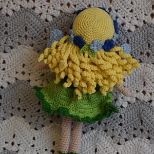 Horgolt virágos tündér baba - játék & sport - baba & babaház - baba - Meska.hu