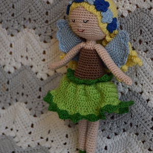 Horgolt virágos tündér baba - játék & sport - baba & babaház - baba - Meska.hu