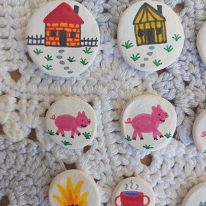 Mesekavics: A három kismalac és a farkas  - játék & sport - készségfejlesztő és logikai játék - oktató játékok - Meska.hu