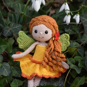 Horgolt virágos tündér baba, Játék & Sport, Baba & babaház, Baba, Horgolás, MESKA