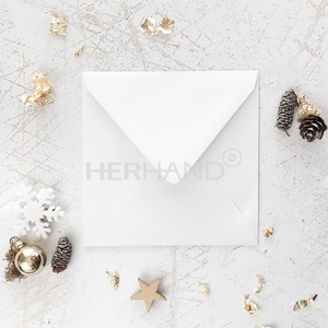 Karácsonyi kinyitható képeslap, borítékkal, Kedves Kutyus karácsonyi masnival, hóesésben - karácsony - karácsonyi ajándékozás - karácsonyi képeslap, üdvözlőlap, ajándékkísérő - Meska.hu