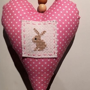 BUNNY LOVE. Szív alakú függődísz - otthon & lakás - dekoráció - fali és függő dekoráció - függődísz - Meska.hu