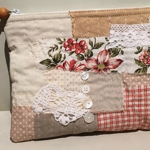 - - - - SALE / KÉSZLETKISÖPRÉS - - - ROSES. Boro neszi., Táska & Tok, Neszesszer, Patchwork, foltvarrás, Újrahasznosított alapanyagból készült termékek, Meska