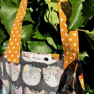 Whiskers, Tails, Cats. -----> Shopper macskaimádóknak :)  - táska & tok - bevásárlás & shopper táska - shopper, textiltáska, szatyor - Meska.hu