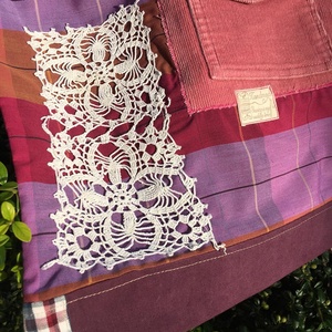  ALL VINTAGE. Formabontó csipkés shopper.  - táska & tok - bevásárlás & shopper táska - shopper, textiltáska, szatyor - Meska.hu