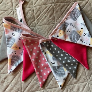 SLEEPY HEDGIE. Zászlófüzér/bunting/girland., Otthon & Életmód, Dekoráció, Fali és függő dekoráció, Girland, zászlófűzér, Varrás, MESKA