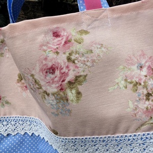 ENGLISH ROSE. Shopper . - táska & tok - bevásárlás & shopper táska - shopper, textiltáska, szatyor - Meska.hu