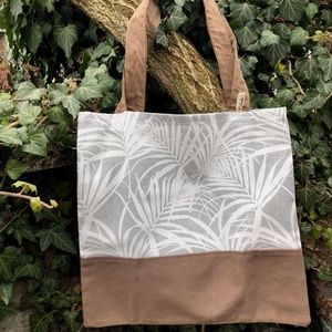 LEAVES. Shopper., Táska & Tok, Kézitáska & válltáska, Nagy pakolós táska, Varrás, Újrahasznosított alapanyagból készült termékek, Meska