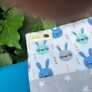GLITTER BUNNIES. Nyuszis ceruzahenger. - otthon & életmód - papír, írószer - tolltartó & ceruzatekercs - Meska.hu