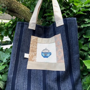  CAFÉ LATTE. Shopper. - táska & tok - bevásárlás & shopper táska - shopper, textiltáska, szatyor - Meska.hu