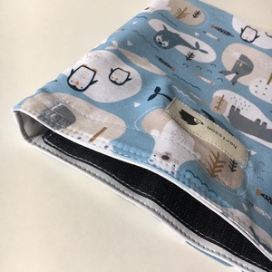 NORTH POLE. Állatkák az Északi sarkon - SNACK TASAK. - táska & tok - uzsonna- & ebéd tartó - szendvics csomagoló - Meska.hu