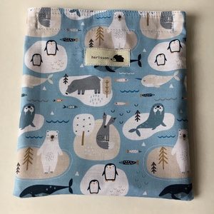 NORTH POLE. Állatkák az Északi sarkon - SNACK TASAK. - táska & tok - uzsonna- & ebéd tartó - szendvics csomagoló - Meska.hu