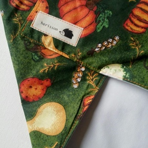 PUMPKIN FIELD 2. Környezetbarát tépőzáras szendvics-csomagoló. - táska & tok - uzsonna- & ebéd tartó - szendvics csomagoló - Meska.hu