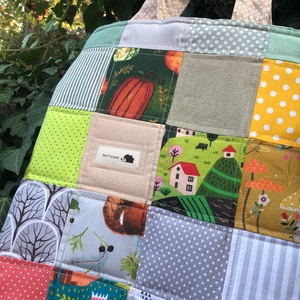 I LOVE COLOURS. Patchwork shopper. - táska & tok - bevásárlás & shopper táska - shopper, textiltáska, szatyor - Meska.hu