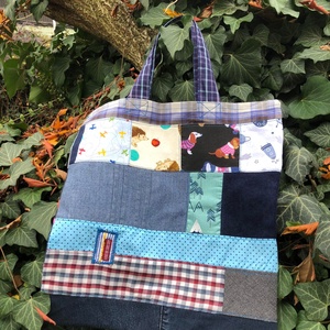 FUSION 91. Fiús shopper - táska & tok - bevásárlás & shopper táska - shopper, textiltáska, szatyor - Meska.hu