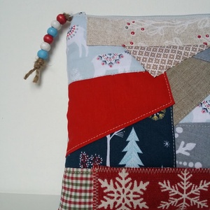 XMAS 2022. Patchwork neszi. - karácsony - karácsonyi ajándékozás - karácsonyi ajándékcsomagolás - Meska.hu
