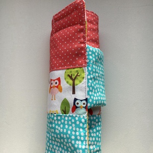 HAPPY OWLS. Baglyos ceruzatekercs. - otthon & életmód - papír, írószer - tolltartó & ceruzatekercs - Meska.hu