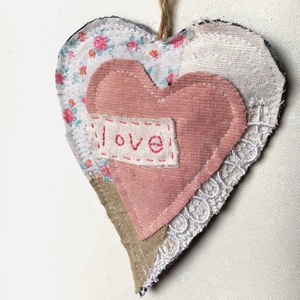 SHABBY LOVE. - - - - Dekorációs szív esküvőre-eljegyzésre-évfordulóra-Bálint-napra - Meska.hu