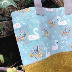SWANS. Hattyús shopper. - táska & tok - bevásárlás & shopper táska - shopper, textiltáska, szatyor - Meska.hu