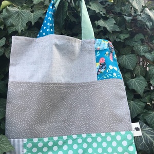  FUSION 97. Menta cicás shopper  - táska & tok - bevásárlás & shopper táska - shopper, textiltáska, szatyor - Meska.hu