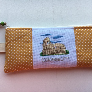 COLOSSEO. Kozmetikai táska vagy tolltartó. - otthon & életmód - papír, írószer - tolltartó & ceruzatekercs - Meska.hu