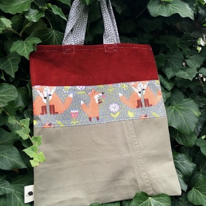 FUSION 105. Rókás recycled shopper. - Meska.hu