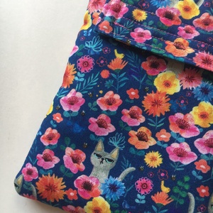 FLOWERY KITTEN.  Könyvtok - táska & tok - ebook & tablet tok - Meska.hu
