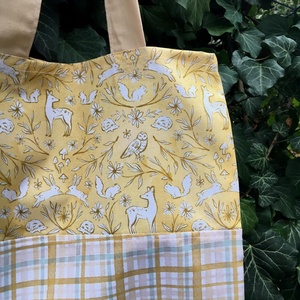 AUTUMN WOODLAND IN SAND. Shopper. - táska & tok - bevásárlás & shopper táska - shopper, textiltáska, szatyor - Meska.hu