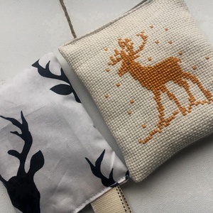 RAINDEERS. Levendulával töltött tasakok. (3 féle / 2 darabos szett) - karácsony - karácsonyi lakásdekoráció - karácsonyi lakásdíszek - Meska.hu