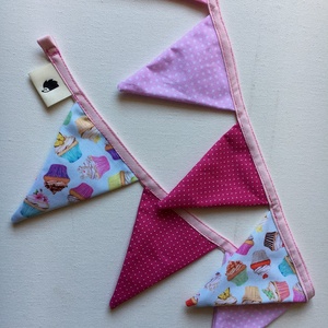 CUPCAKES. Mini-bunting. - otthon & életmód - dekoráció - fali és függő dekoráció - girland, zászlófűzér - Meska.hu