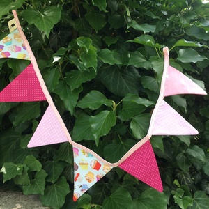 CUPCAKES. Mini-bunting. - otthon & életmód - dekoráció - fali és függő dekoráció - girland, zászlófűzér - Meska.hu