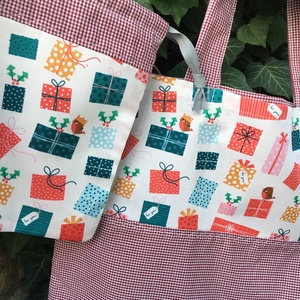 c a d e a u x . shopper + ajándékátadó zsák szettben., Táska & Tok, Bevásárlás & Shopper táska, Shopper, textiltáska, szatyor, Varrás, MESKA