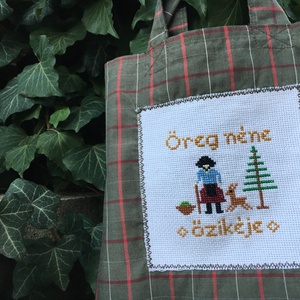 ÖREG NÉNE ŐZIKÉJE. ----> Mini-shopper ovisoknak és az apró kincseiknek  - táska & tok - bevásárlás & shopper táska - shopper, textiltáska, szatyor - Meska.hu