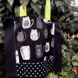I GATTI.  XL shopper - táska & tok - bevásárlás & shopper táska - shopper, textiltáska, szatyor - Meska.hu