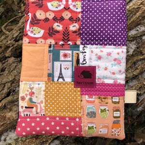 b o n  v o y a g e - - - Patchwork könyvtasak, Táska & Tok, Ebook & Tablet tok, Varrás, Patchwork, foltvarrás, MESKA