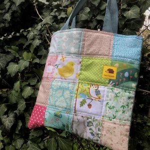 TAVASZ 2025. Patchwork shopper. - táska & tok - bevásárlás & shopper táska - shopper, textiltáska, szatyor - Meska.hu