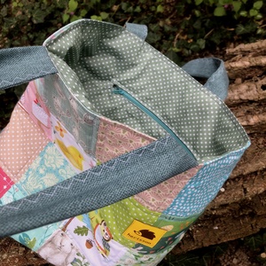 TAVASZ 2025. Patchwork shopper. - táska & tok - bevásárlás & shopper táska - shopper, textiltáska, szatyor - Meska.hu