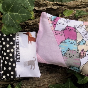 Cats and dogs . Patchwork levendulás tasakok, Otthon & Életmód, Gyertya, illat, aroma, Illatzsák, Varrás, MESKA