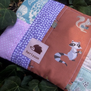 t e r r a. Kétoldalas patchwork  sminkcucc-tartó - táska & tok - neszesszer - Meska.hu