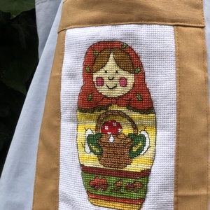 AUTUMN MATRYOSHKA. Shopper. - táska & tok - bevásárlás & shopper táska - shopper, textiltáska, szatyor - Meska.hu