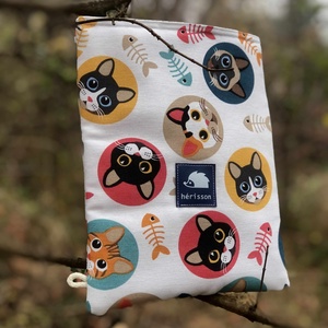 c a t s .  Vidám könyvtok cicafejekkel - táska & tok - ebook & tablet tok - Meska.hu