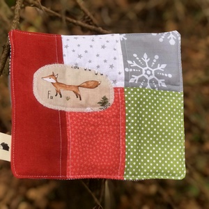 FOR MUGS. Rókás patchwork bögrealátét. - Meska.hu
