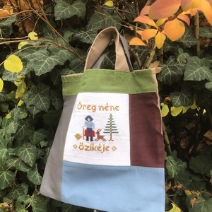 ÖREG NÉNE ŐZIKÉJE. ----> Mini-shopper ovisoknak és az apró kincseiknek  - táska & tok - bevásárlás & shopper táska - shopper, textiltáska, szatyor - Meska.hu