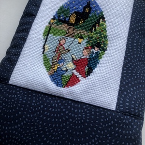 silent night -Éjkék könyvtasak karácsonyi hangulatban - Meska.hu