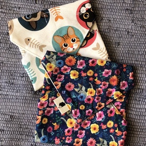 c a t s . 2 db újraszalvéta, Táska & Tok, Uzsonna- & Ebéd tartó, Szendvics csomagoló, Varrás, MESKA