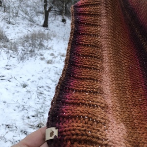 T r o n d h e i m. Kézzel kötött puha, meleg baktus  - ruha & divat - sál, sapka, kendő - fejpánt - Meska.hu