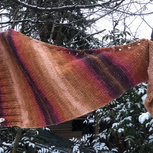 T r o n d h e i m. Kézzel kötött puha, meleg baktus  - ruha & divat - sál, sapka, kendő - fejpánt - Meska.hu