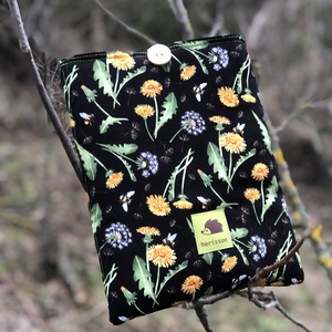 d a n d e l i o n s. Pitypangos könyv/tablet védő tok/könyvtasak/könyvölelő (akár e-booknak is), Táska & Tok, Ebook & Tablet tok, Varrás, MESKA