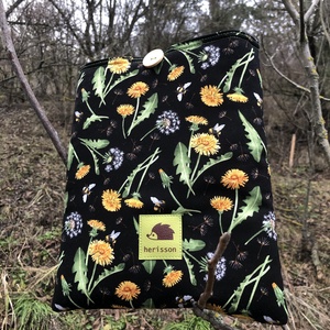 d a n d e l i o n s. Pitypangos könyv/tablet védő tok/könyvtasak/könyvölelő (akár e-booknak is) - táska & tok - ebook & tablet tok - Meska.hu