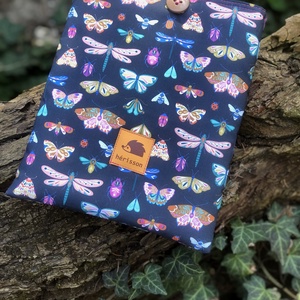  b u t t e r f l i e s.  Könyvtasak/védőtok könyveknek, e-booknak, tabletnek , Táska & Tok, Ebook & Tablet tok, Varrás, MESKA